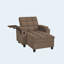 Canapé-lit Coffee, chaise-lit avec dossier réglable à 6 positions, ports USB, porte-gobelet et table d'appoint pivotante
