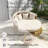 Outdoor Patio Rattan Round Daybed With Adjustable & Retractable Canopy ｜Wicker Furniture Round Poolside Sofa Sunbed With Removable Cushions In Beige｜ Backyard, Porch