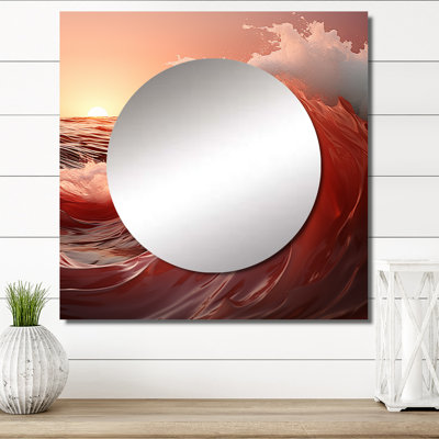 Auguust - Minimalisme, vague rose, lever de soleil