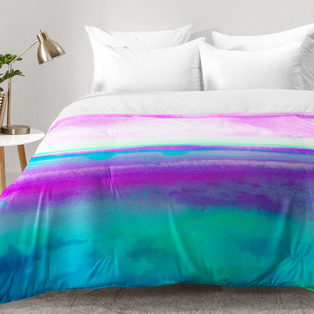 Jacqueline Maldonado Modern & Contemporary Polyester Abstract Comforter, King Comforter + 2 King Shams