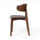 Kassel Solid Wood Wingback Side Chair in Black