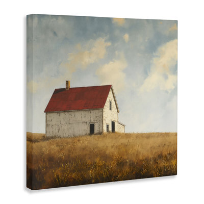 "Barren Farmland Barn", art mural sur toile par Steve Huntziker
