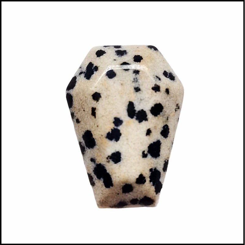 Mini-luminaire suspendu en forme de cercueil en cristal naturel pour une décoration d'Halloween et toute l'année, pièce unique en pierre précieuse