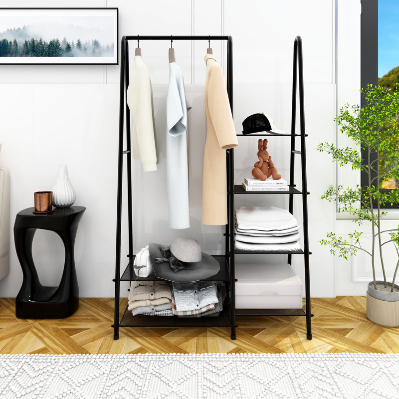 17.72'' Metal Clothing Rack, Black