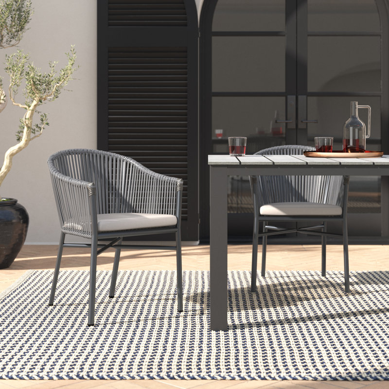 Allenton Patio Dining Armchair with Cushion