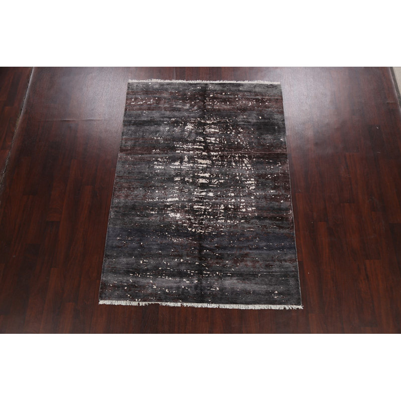 Tapis oriental abstrait artistique 5 x 7
