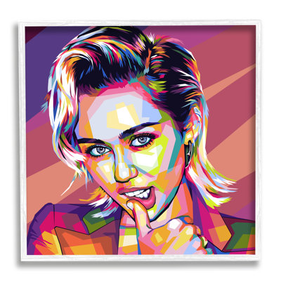 " Abstract Pop Miley " by Birch&Ink