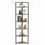 Bibliothèque échelle à 6 niveaux, bibliothèque industrielle avec cadres en métal Etagere, bibliothèque avec tablettes ouvertes