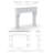 Chantel Cast Stone Mantel With Bullnose Hearth-103565032-107213768