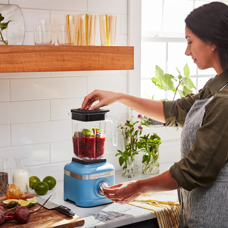 KitchenAid® K150 3 Speed Ice Crushing Blender with 2 Personal Blender Jars, Blue