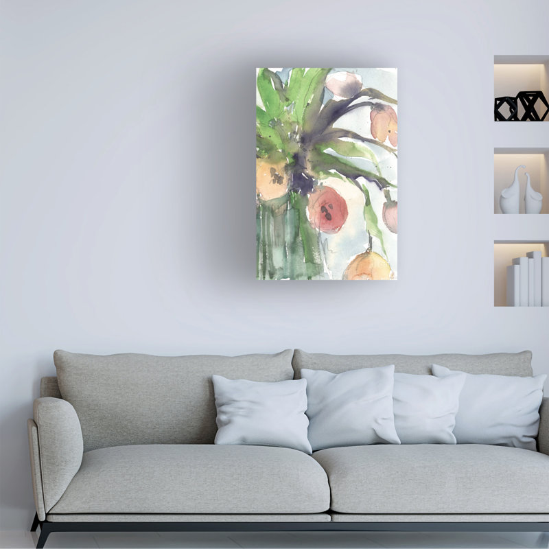 «The Decorative d’objet I» par Samuel Dixon - peinture sur toile tendue, H 24 po x l 16 po x P 2 po