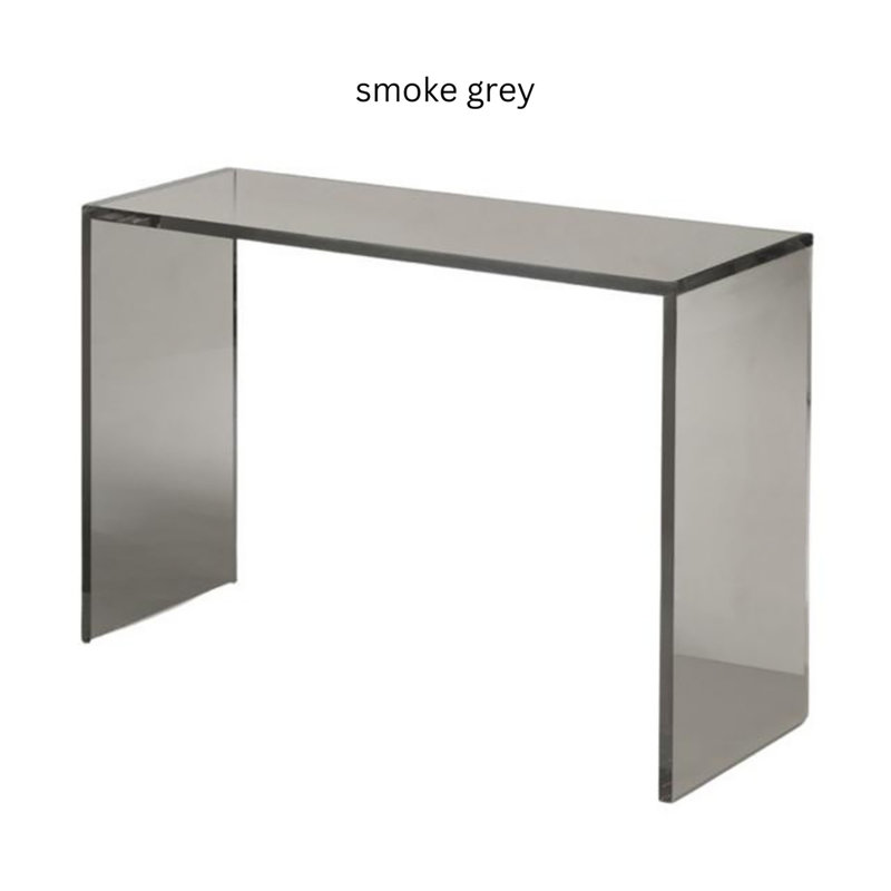 36 " W Console Table, Smoke Gray