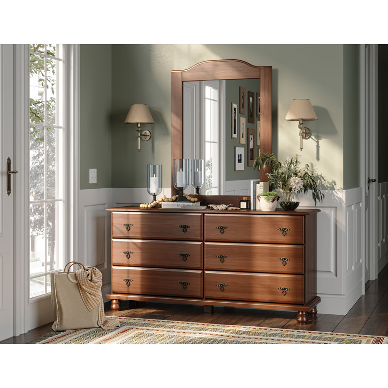 100% Solid Wood Kyle Frame Mirror, Mocha