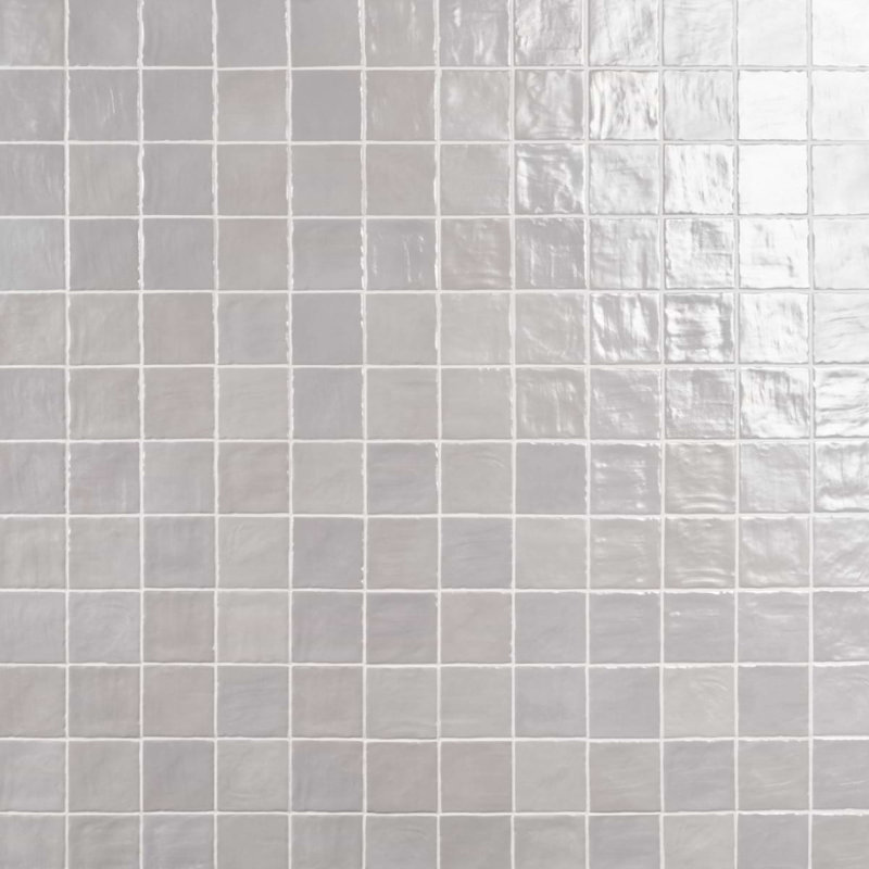 Montauk 4X4 Ceramic Mixed Finish Wall Tile, Gray
