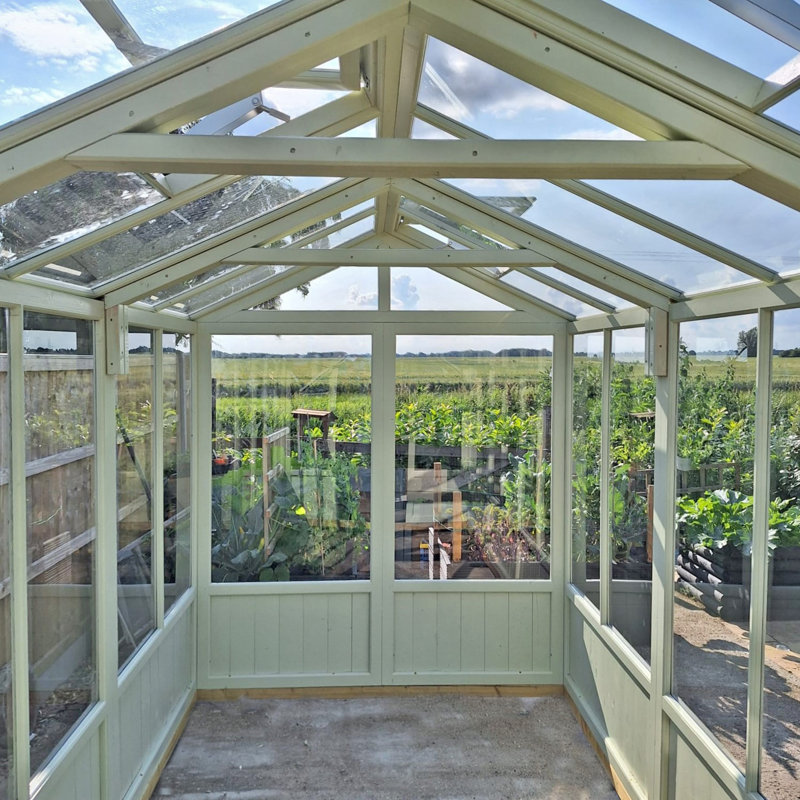 Holkham 12 ft x 6 ft Greenhouse, Green