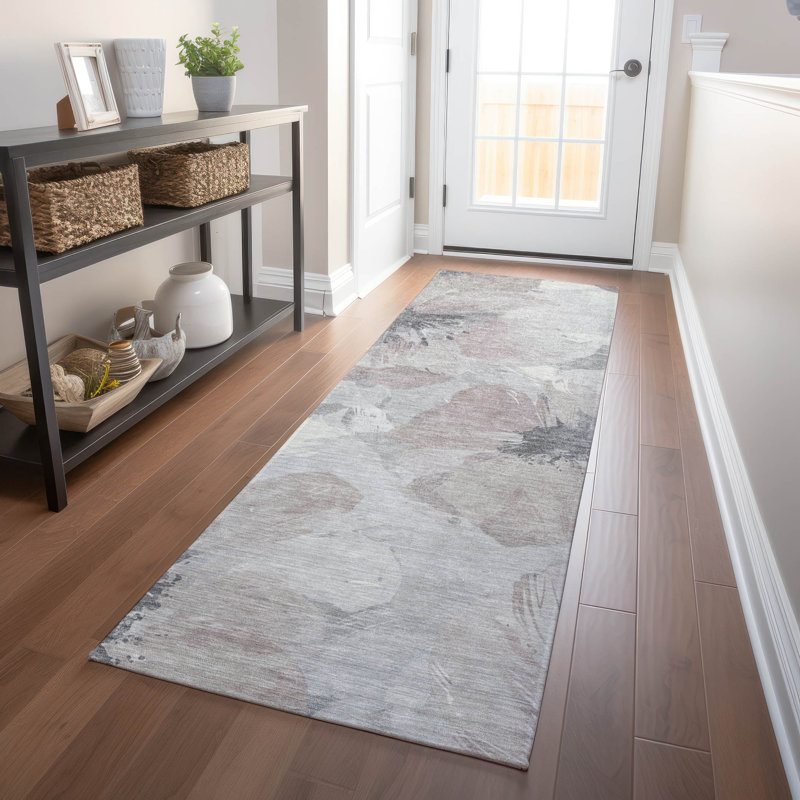 Machine Washable Indoor/Outdoor Claudian ACN1559 Taupe Rug, Runner 2'3" x 7'6"