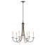 Simple Sweep 6-Light Candle Style Classic/Traditional Chandelier-6337018
