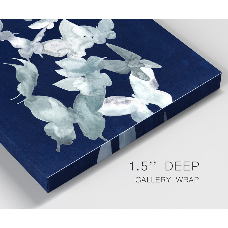 " Indigo Butterfly Falls II ", 36" H x 24"  W x 1" D