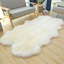 Artie Irregular Shaped Super Soft White Shaggy Area Rug
