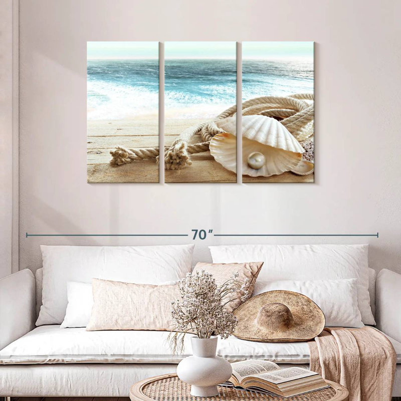 Aletra Shiny Pearl In A Shell, 28" H x 45" W