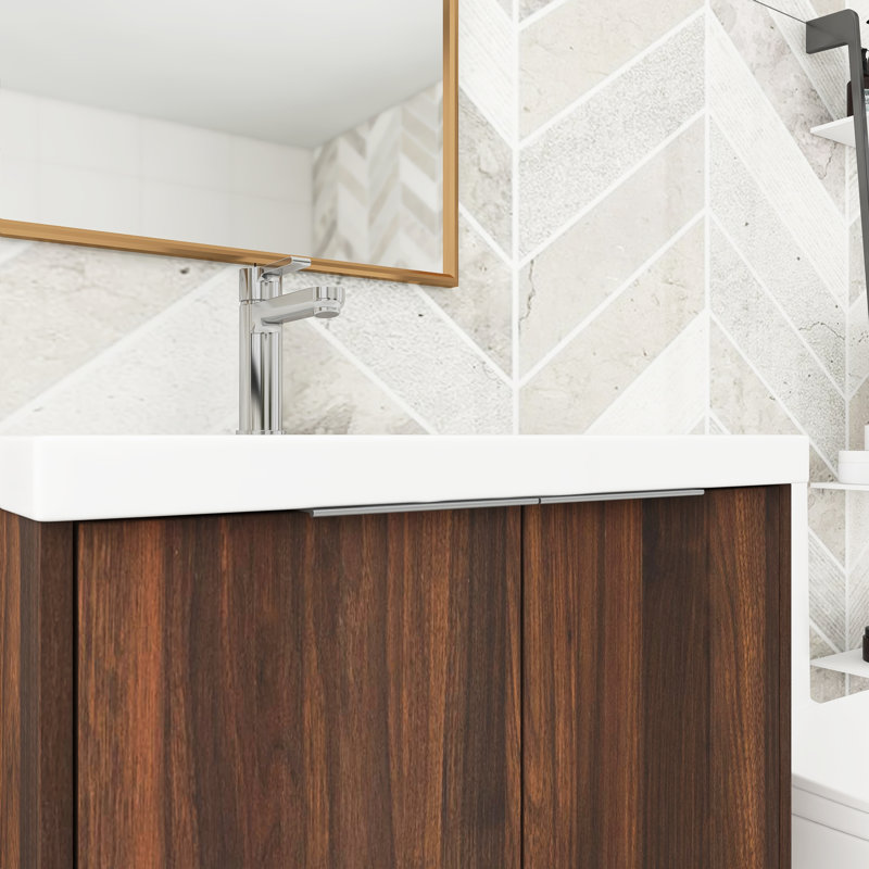 Ensemble de meuble-lavabo simple 24 po, Noyer de Californie