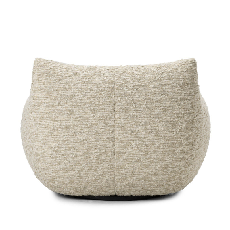 Margot Swivel Armchair, Solema Cream Boucle