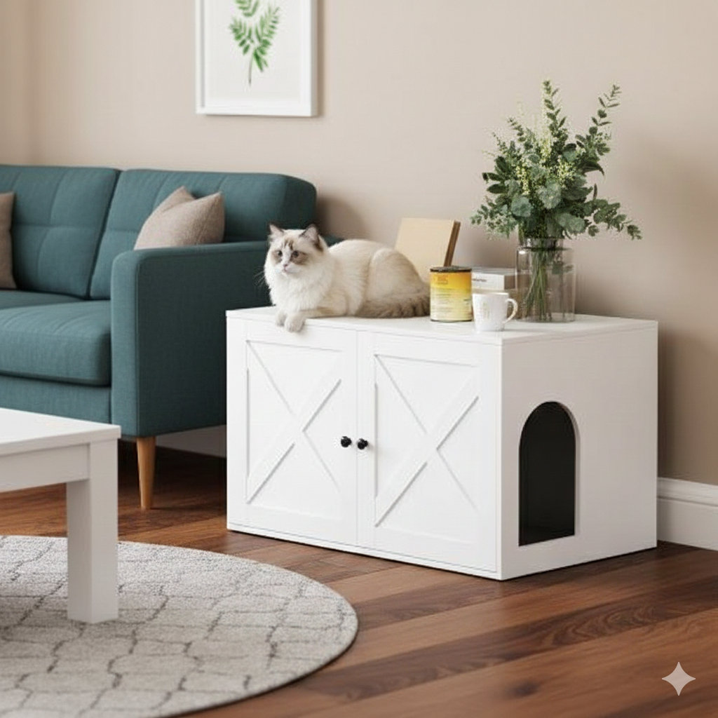 Tucker Murphy Pet™ Enclosed Unit for Concealing Cat Litter Box ...