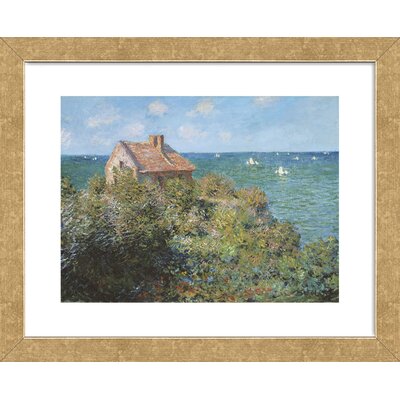 Fisherman's Cottage on the Cliffs at Varengeville, 1882' by Claude Monet Framed Painting -  Vault W Artwork, 28226FR