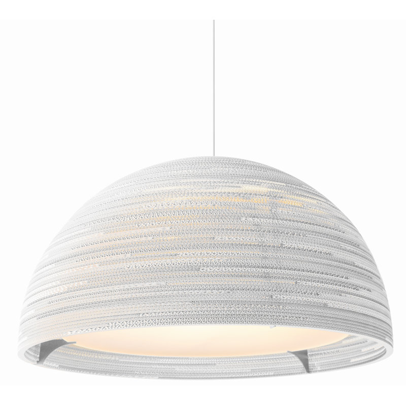 Luminaire suspendu Scraplights Dome 36 - blanc, Blanc