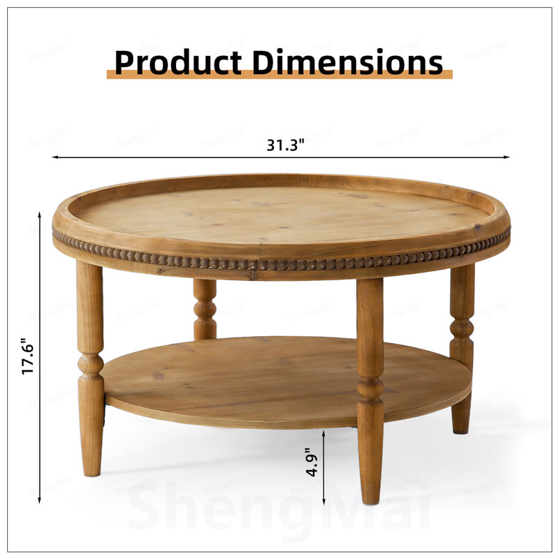 Table basse 31,3 po Boho