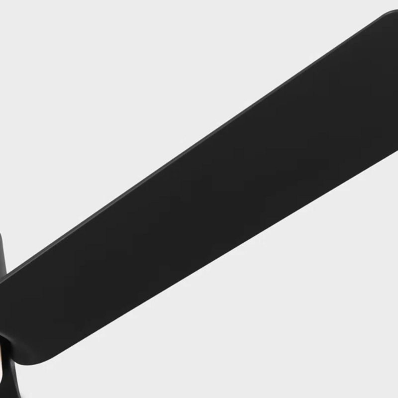 Visual Comfort Fan Peel Smart 52 LED Indoor Ceiling Fan with Threaded Downrod, Midnight Black ABS blades and Handheld Remote