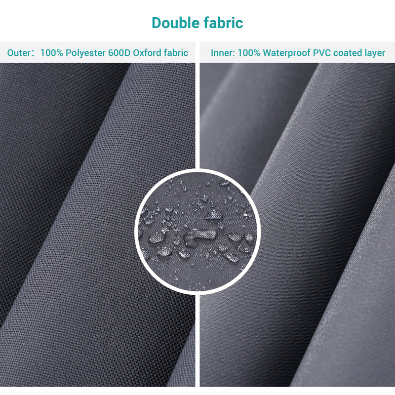 Outdoor Patio Umbrella Cover, Senior Ash