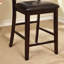 Chaise parsons en cuir Carlton Hermina
