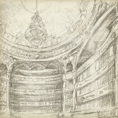 Interior Architectural Study II by Ethan Harper - Wrapped Canvas Print