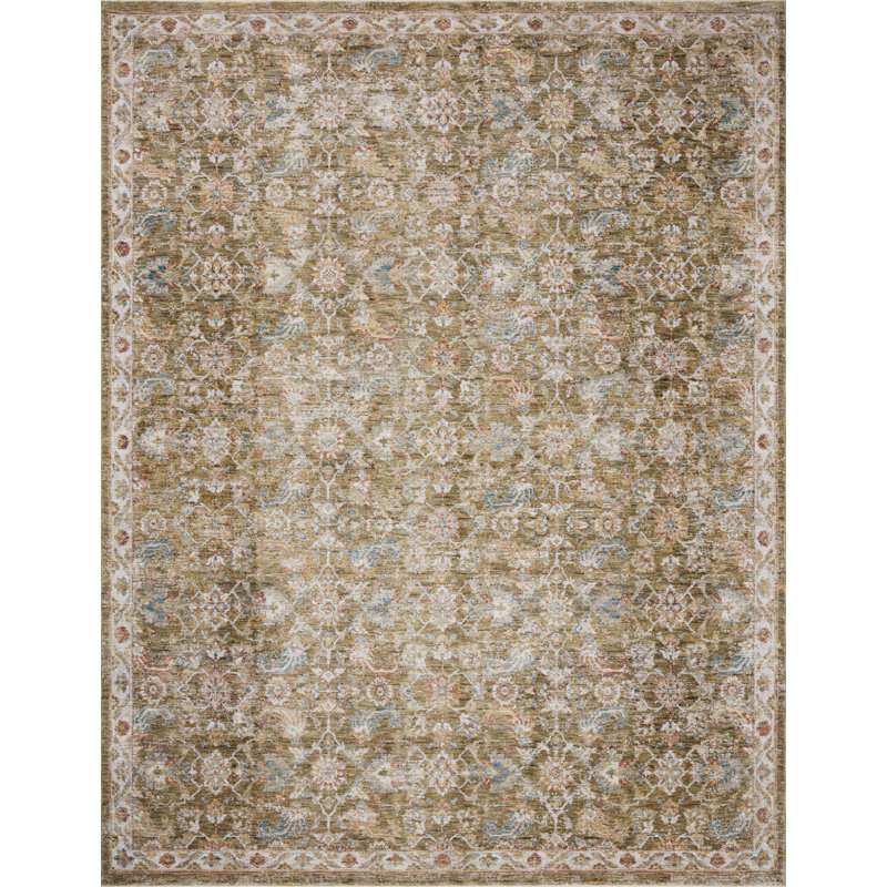 Valori Olive / Multi Area Rug, Rectangle 7'8" x 10'2"