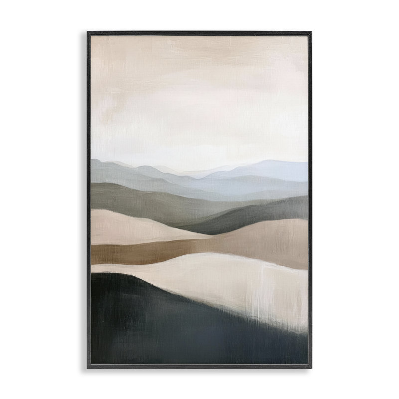Giclée encadrée par Desert Dunes Layered Hills, design par Petal Prints Design, H 18 po x l 12 po