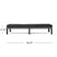 Chaise longue Kd - Coussin imperméable, fer et fer robustes, 76,63 po Profondeur, 25,89 largeur, 14,07 hauteur, 41,65 lb