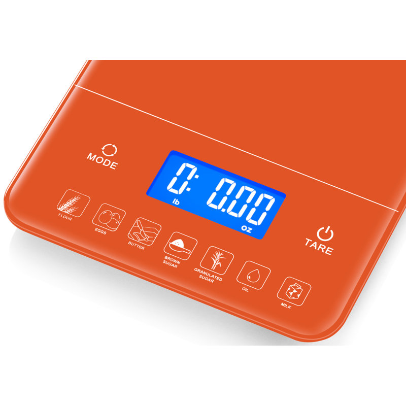 Échelle de cuisson avec comptoir de calories, par Ozeri, Ocre brûlé