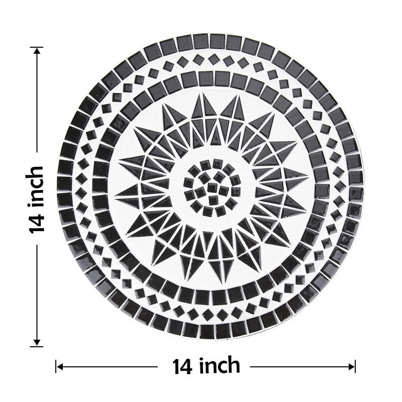 Steel Top End Table