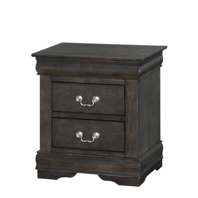 Dark Gray Nightstand - Create A Stylish And Functional Bedroom With Ample Storage For Chic