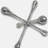 Congress Silver Buffed Aluminum Decorative Jack-716639626