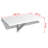 Folding Table White Engineered wood Compact Foldable