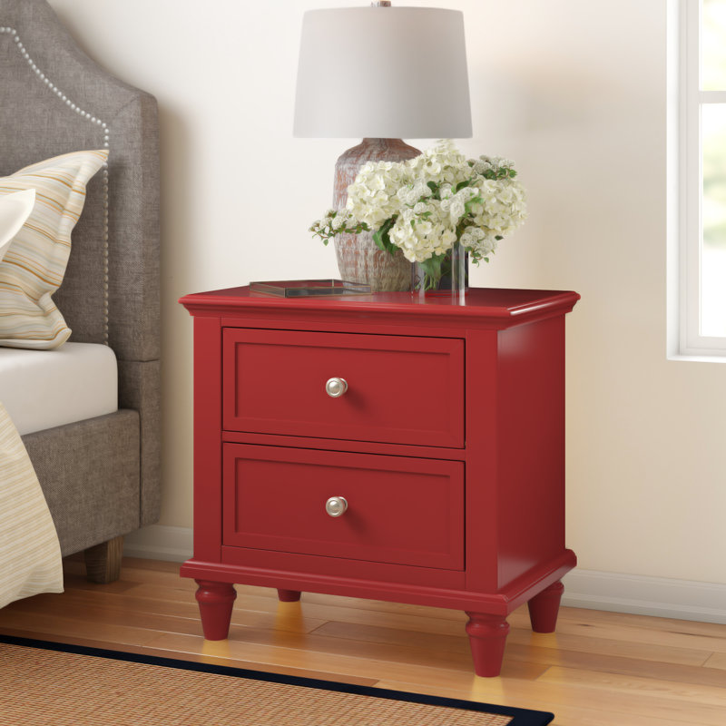 Jazmond 26'' W Nightstand, Samba Red