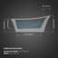 Skylar 70" x 34.25" Freestanding Soaking Acrylic Bathtub