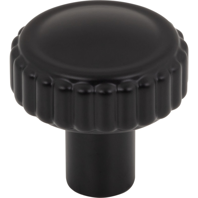 Holden 1 1/4" Diameter Round Knob, Flat Black