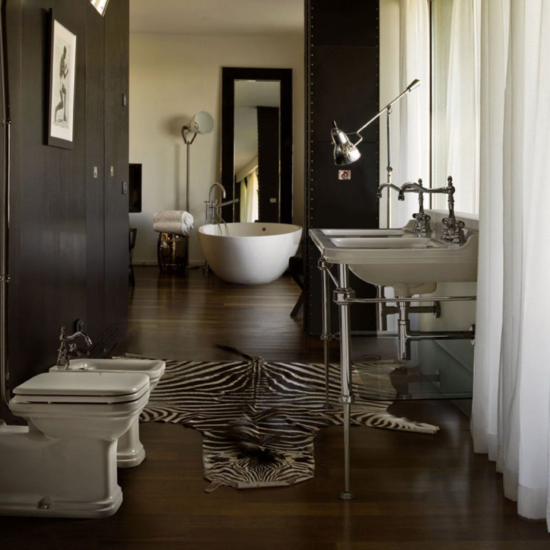 Waldorf 59.1'' L Bathroom Sink, Single Hole