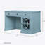 Bureau bleu 50 po x 26 po x 31 po-1800807535
