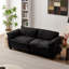 Grand canapé luxueux avec causeuse en chenille et salon-559909208