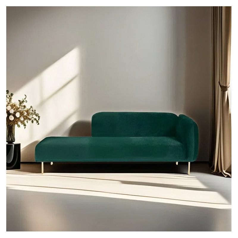 Méridienne moderne et simple, Atrovirens, Orienté à droite