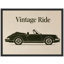 Vintage Car Outline Framed Wall Art Prints - Classic car silhouette for office-125211717-125211719